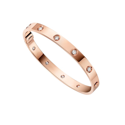 [Favorite]CLASSIC 6.1MM LOVE SINGLE-SCREW CLOSURE BANGLE - 10-DIAMOND