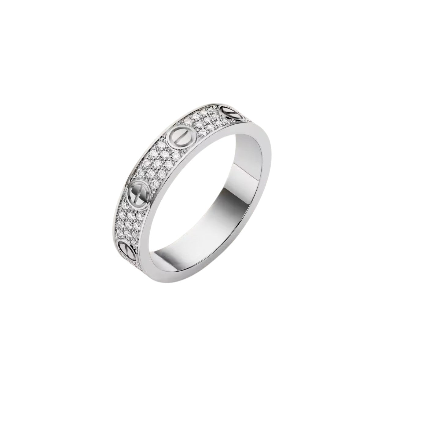 [Favorite]LOVE 4MM PAVÉ DIAMOND RING