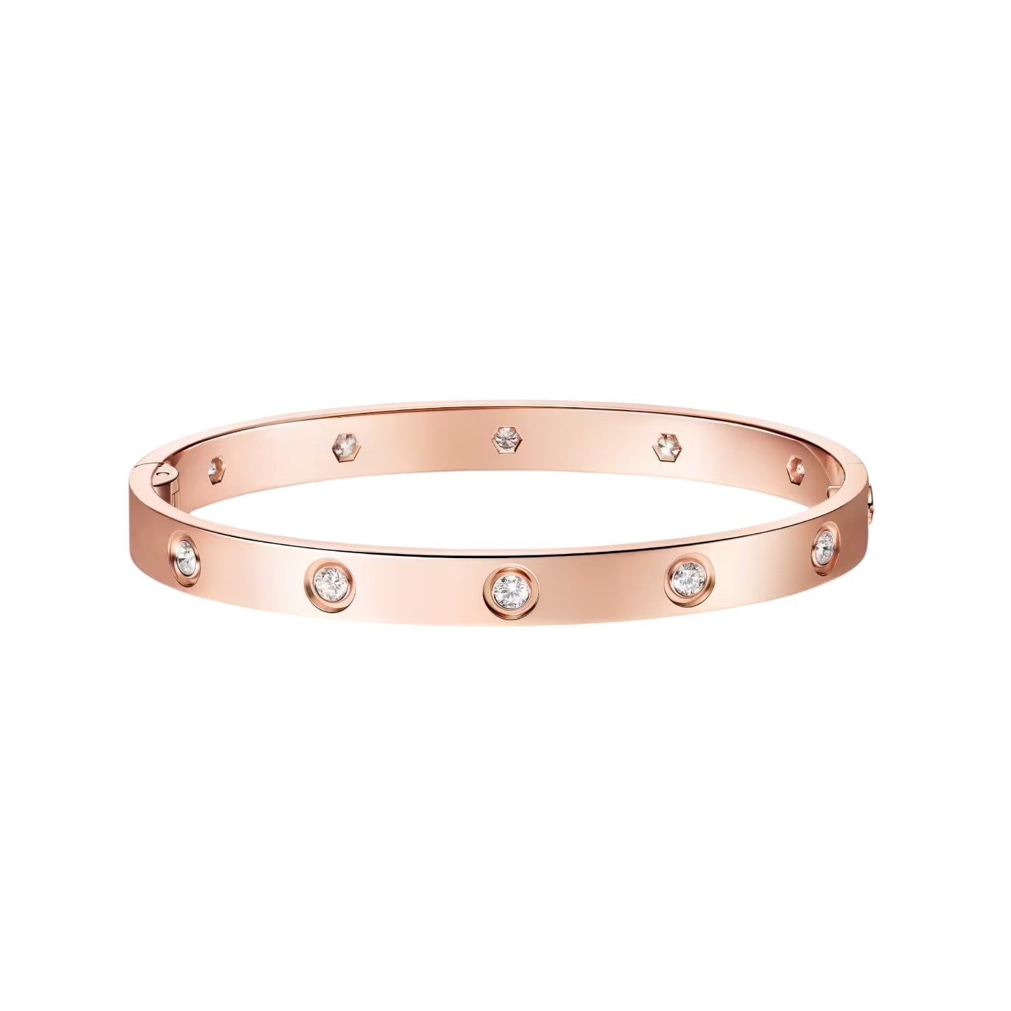 [Favorite]CLASSIC 6.1MM LOVE SINGLE-SCREW CLOSURE BANGLE - 10-DIAMOND