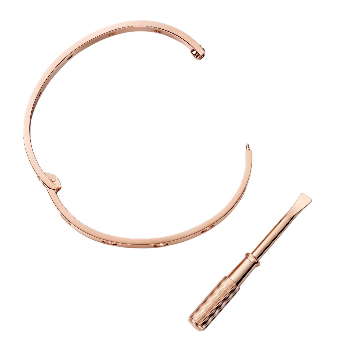 [Favorite]CLASSIC 6.1MM LOVE SINGLE-SCREW CLOSURE BANGLE - 10-DIAMOND