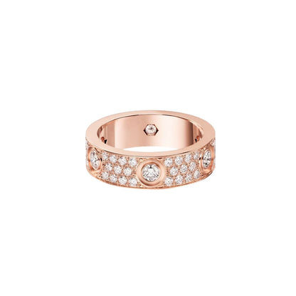 [Favorite]LOVE 5.5MM VOLL-PAVÉ-RING MIT 6 DIAMANTEN