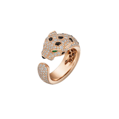 [Favorite]PANTHÈRE DE DIAMOND HALF-PAVÉ MEDIUM RING