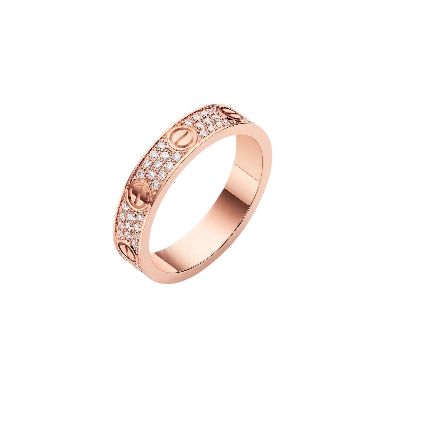 [Favorite]LOVE 4MM PAVÉ DIAMOND RING