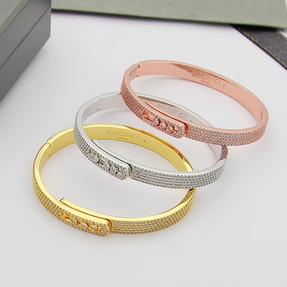 [Favorite]MOVE NOA FULL-PAVÉ DIAMOND BANGLE BRACELET