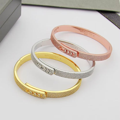 [Favorite]MOVE NOA FULL-PAVÉ DIAMOND BANGLE BRACELET