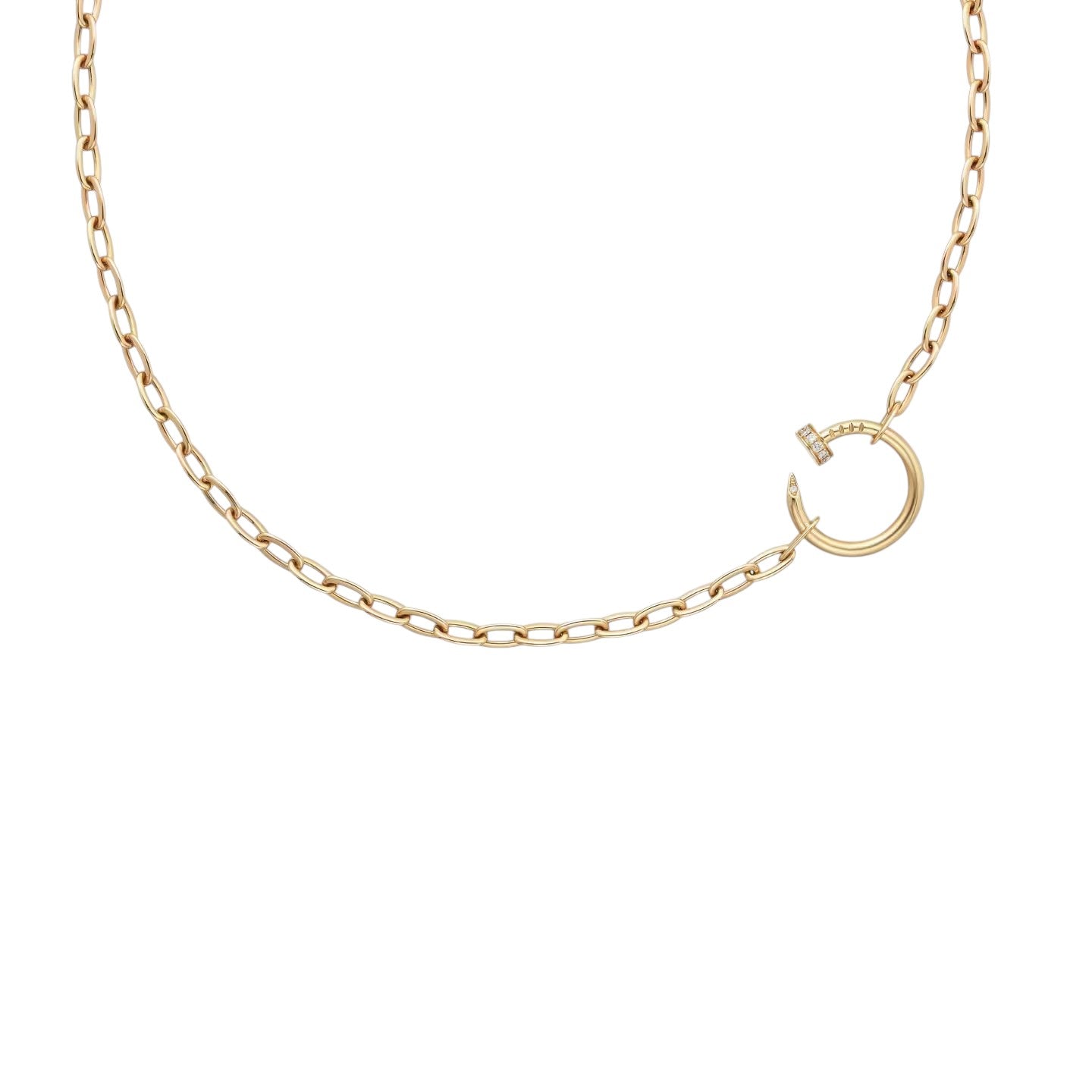 [Favorite]CLOU DIAMOND NAIL PENDANT NECKLACE
