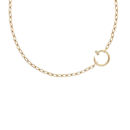 [Favorite]CLOU DIAMOND NAIL PENDANT NECKLACE