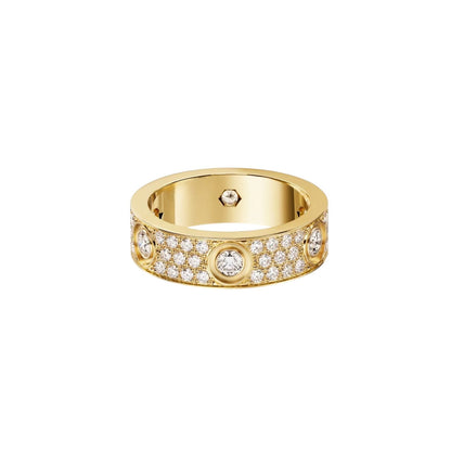 [Favorite]LOVE 5.5MM VOLL-PAVÉ-RING MIT 6 DIAMANTEN