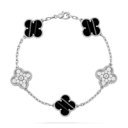 [Favorite]LUCKY CLOVER 5-MOTIF BRACELET - PULSE STONE COLLECTION