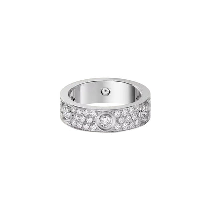 [Favorite]LOVE 5.5MM VOLL-PAVÉ-RING MIT 6 DIAMANTEN