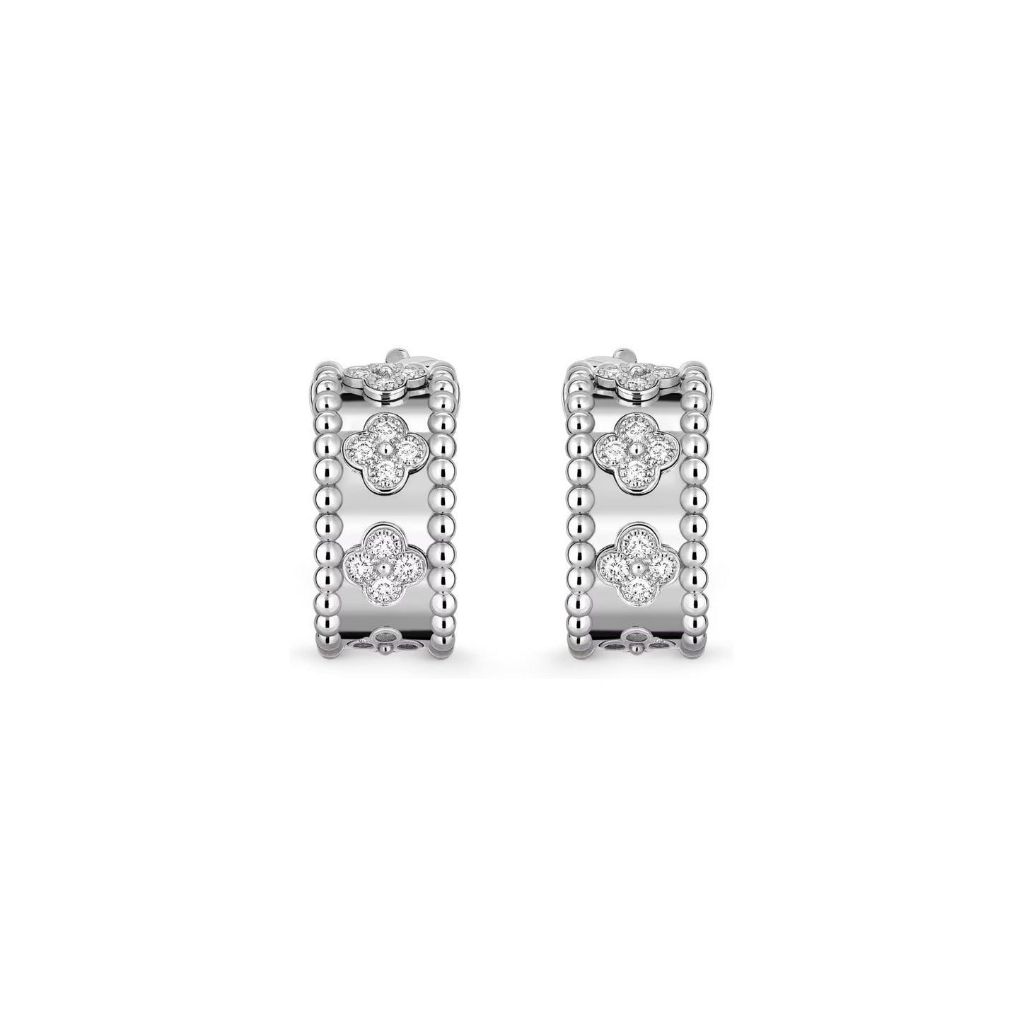 [Favorite]KALEIDOSCOPE CLOVER HOOP EARRINGS