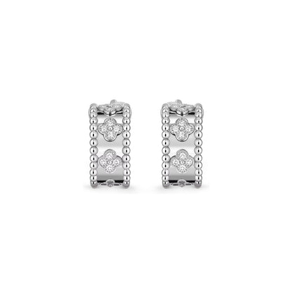 [Favorite]KALEIDOSCOPE CLOVER HOOP EARRINGS