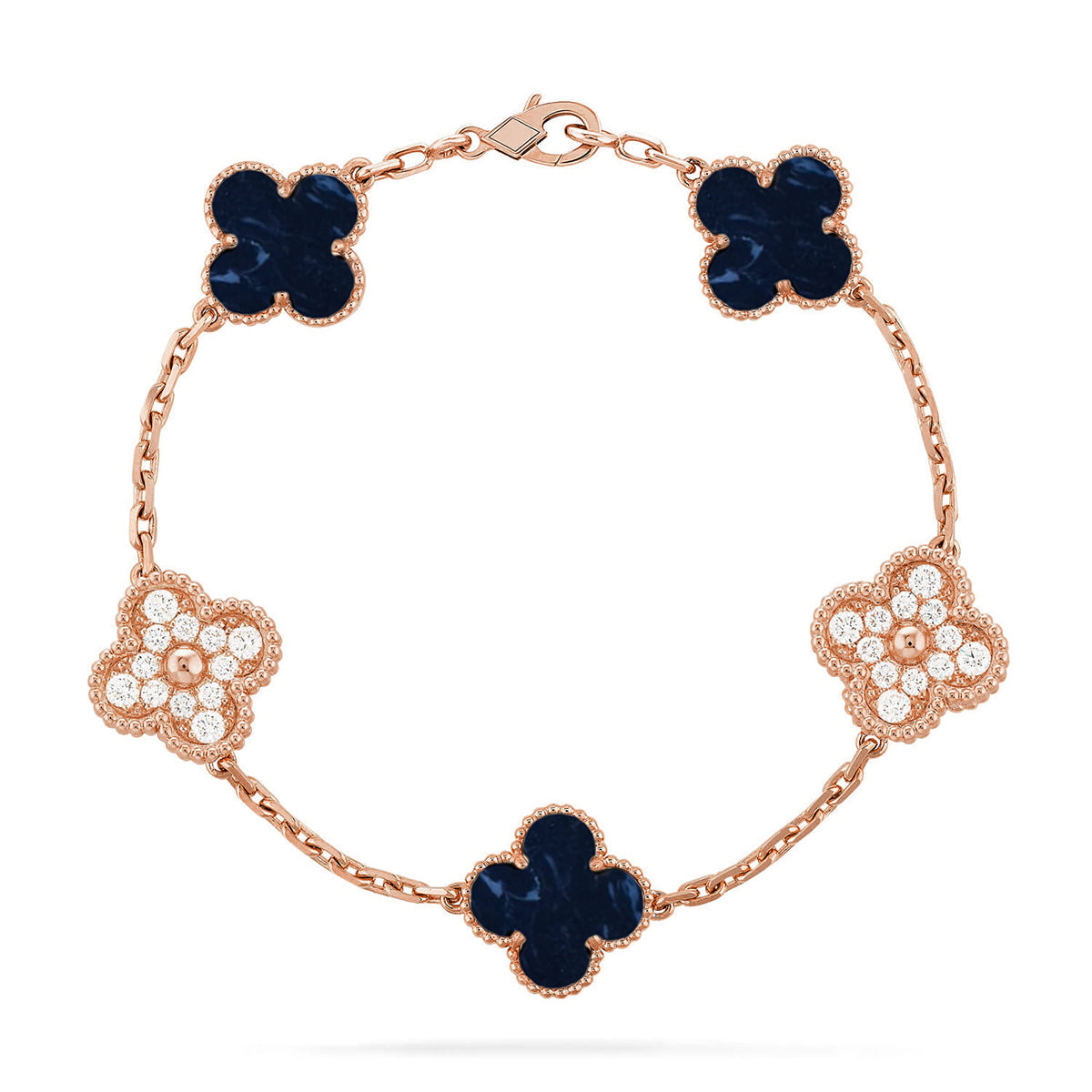 [Favorite]LUCKY CLOVER 5-MOTIF BRACELET - PIETERSITE COLLECTION