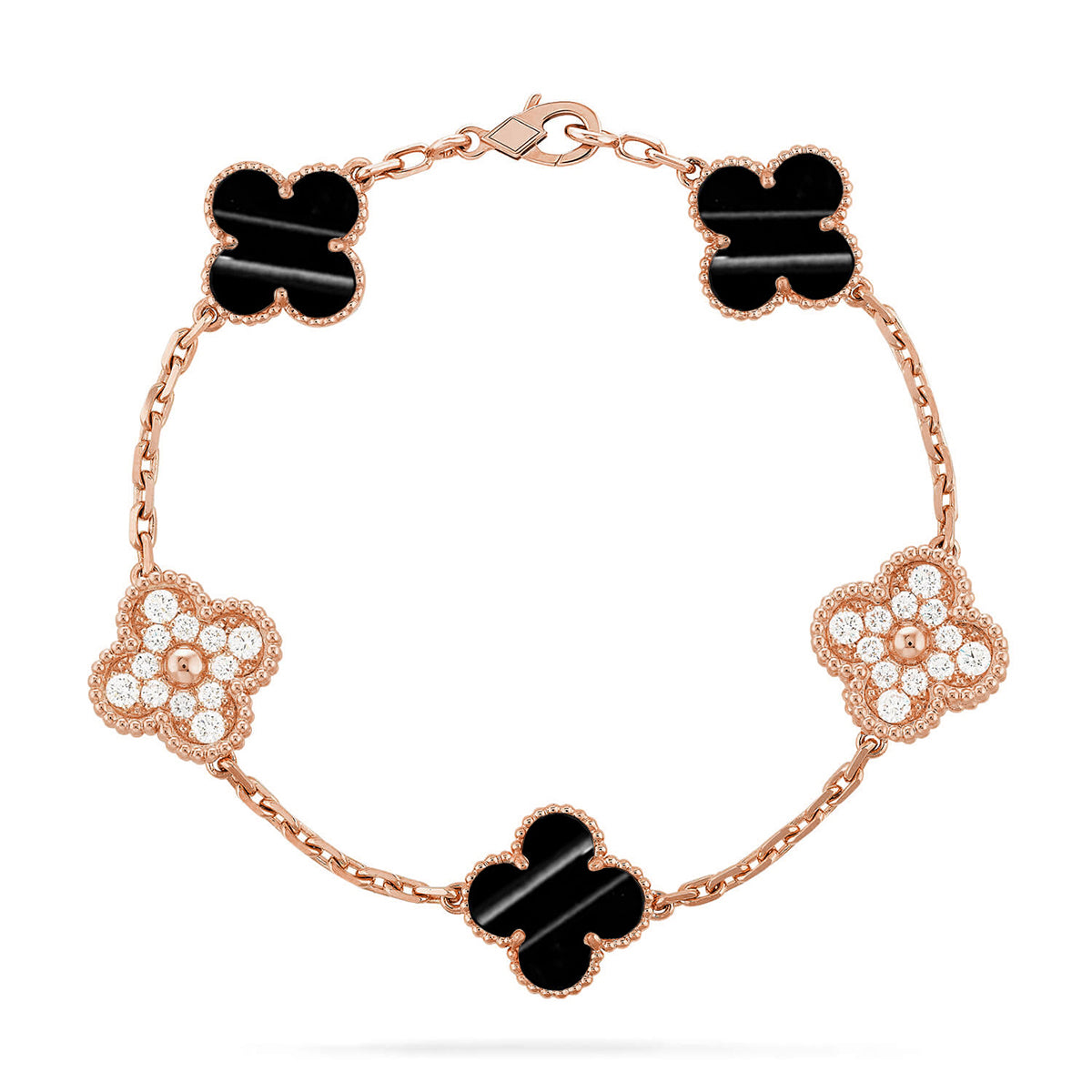 [Favorite]LUCKY CLOVER 5-MOTIF BRACELET - PULSE STONE COLLECTION