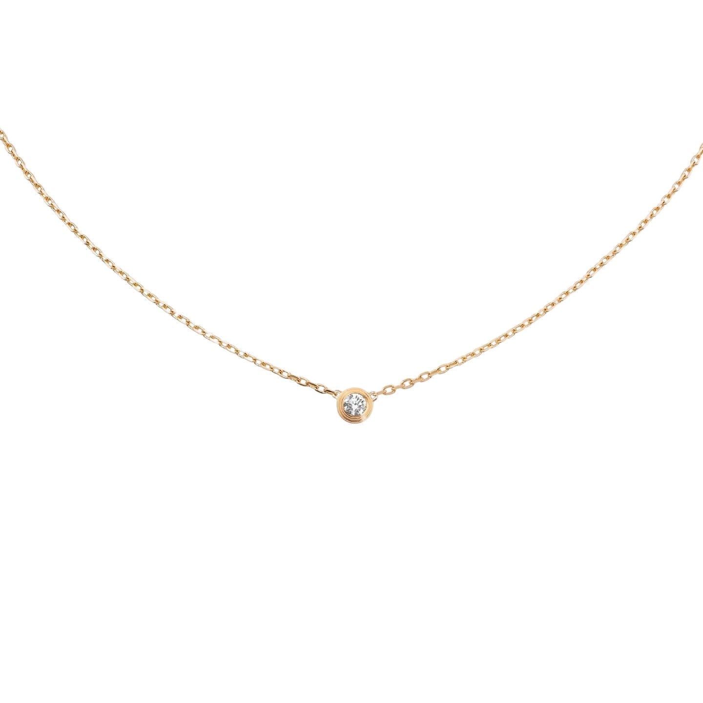 [Favorite]LOVE SCREW PENDANT SINGLE DIAMOND NECKLACE