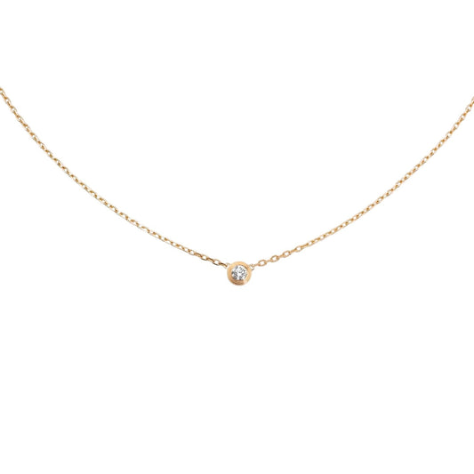 [Favorite]LOVE SCREW PENDANT SINGLE DIAMOND NECKLACE
