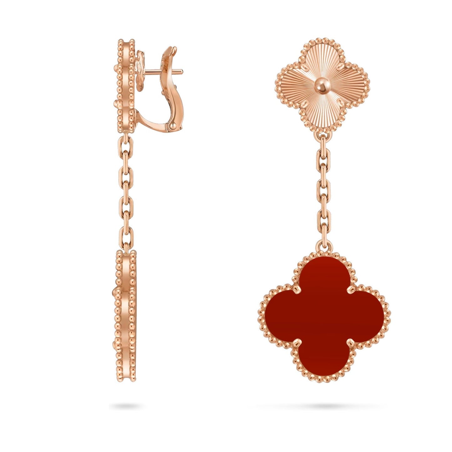 [Favorit]KLEE DOPPEL-MOTIV STATEMENT-OHRRINGE - DOUBLE-CHARM KOLLEKTION