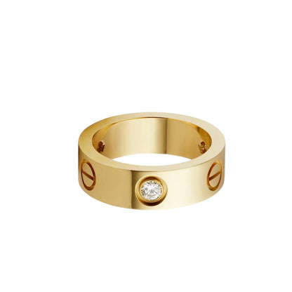 [Favorite]LOVE 5.5MM 3 DIAMONDS RING