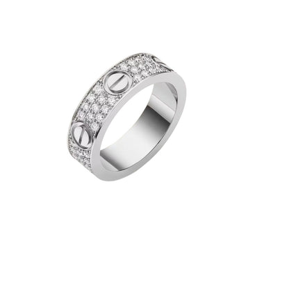 [Favorite]LOVE 5.5MM FULL-PAVÉ DIAMOND RING