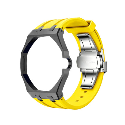 Royal Oak Pop Gehäuse aus schwarzem Edelstahl & Silikonarmband