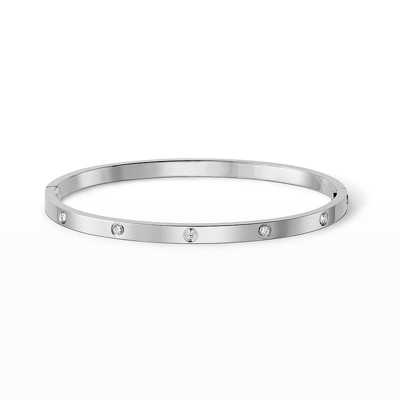 [Favorite]LOVE 3.65MM SMALL MODEL BANGLE - 10-DIAMOND