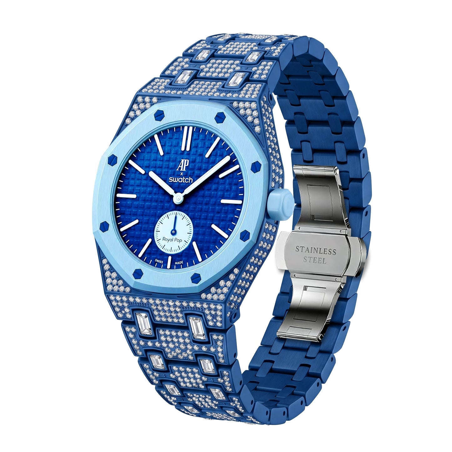 [Favorite]Royal Oak Pop Exclusive Bioceramic Case & Bioceramic Strap Full Diamond
