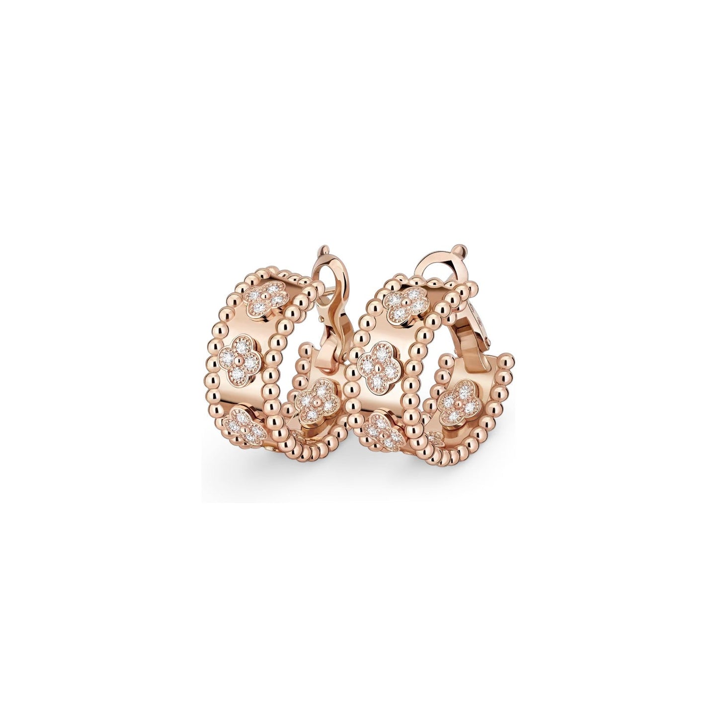 [Favorite]KALEIDOSCOPE CLOVER HOOP EARRINGS