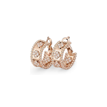 [Favorite]KALEIDOSCOPE CLOVER HOOP EARRINGS