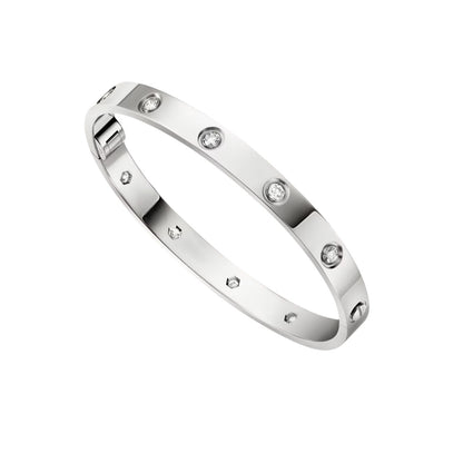 [Favorite]CLASSIC 6.1MM LOVE SINGLE-SCREW CLOSURE BANGLE - 10-DIAMOND