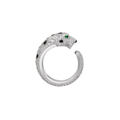 [Favorite]PANTHÈRE DE DIAMOND HALF-PAVÉ MEDIUM RING