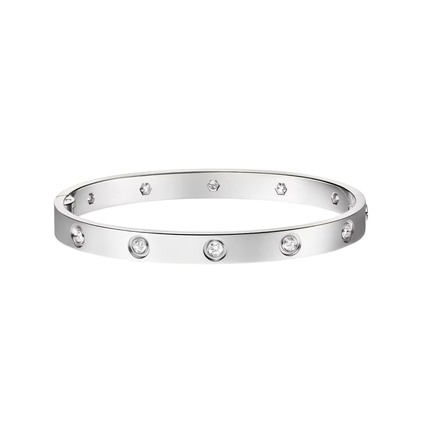 [Favorite]CLASSIC 6.1MM LOVE SINGLE-SCREW CLOSURE BANGLE - 10-DIAMOND