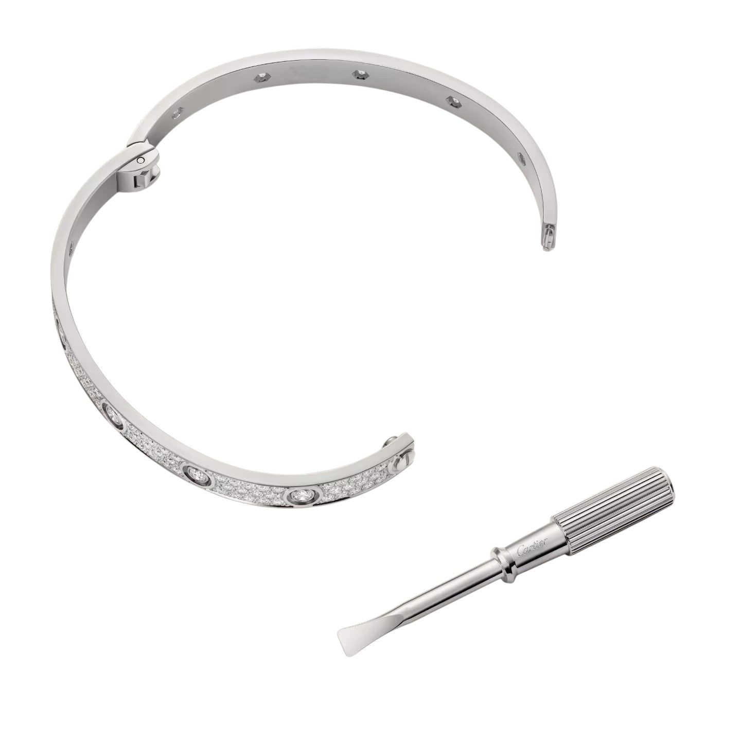 [Favorite]CLASSIC 6.1MM LOVE BANGLE - 10-DIAMOND FULL PAVÉ