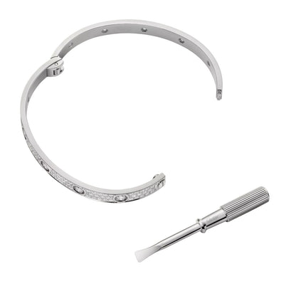 [Favorite]CLASSIC 6.1MM LOVE BANGLE - 10-DIAMOND FULL PAVÉ
