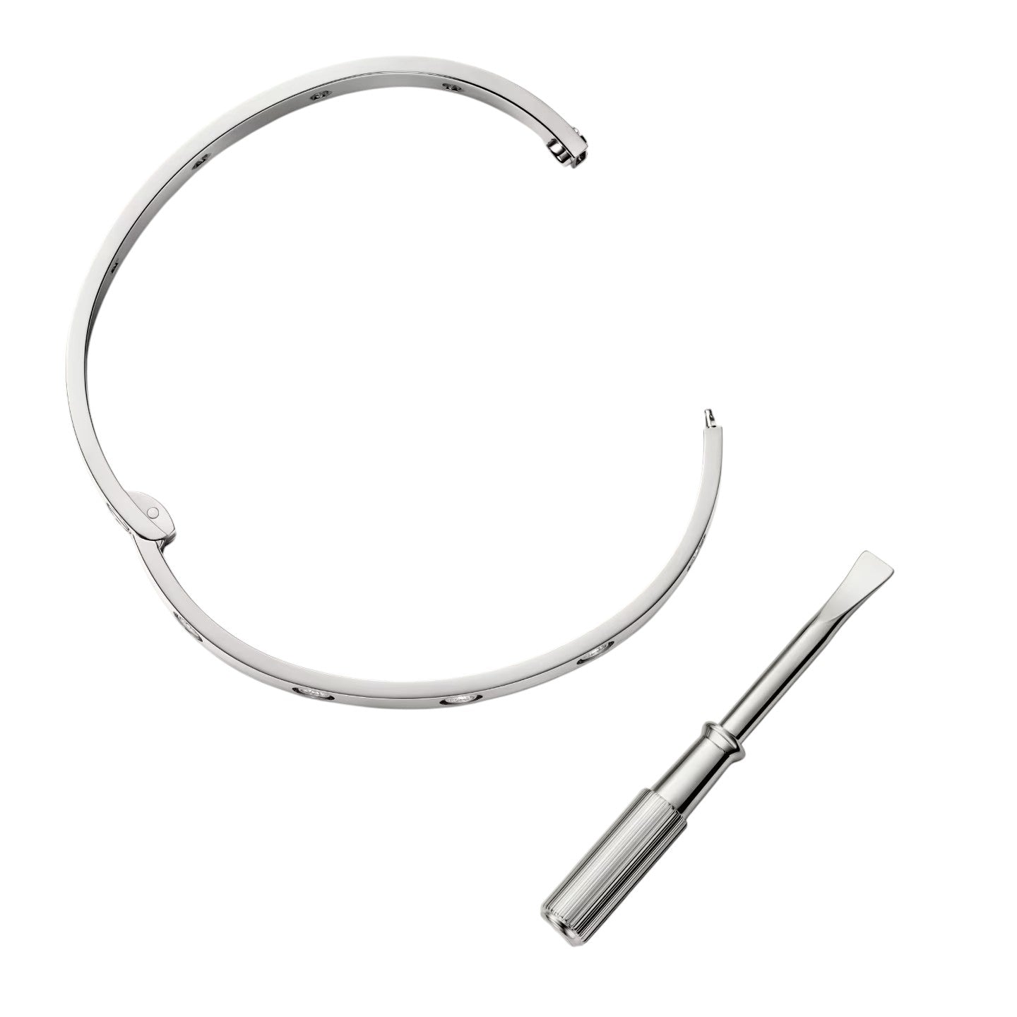 [Favorite]CLASSIC 6.1MM LOVE SINGLE-SCREW CLOSURE BANGLE - 10-DIAMOND