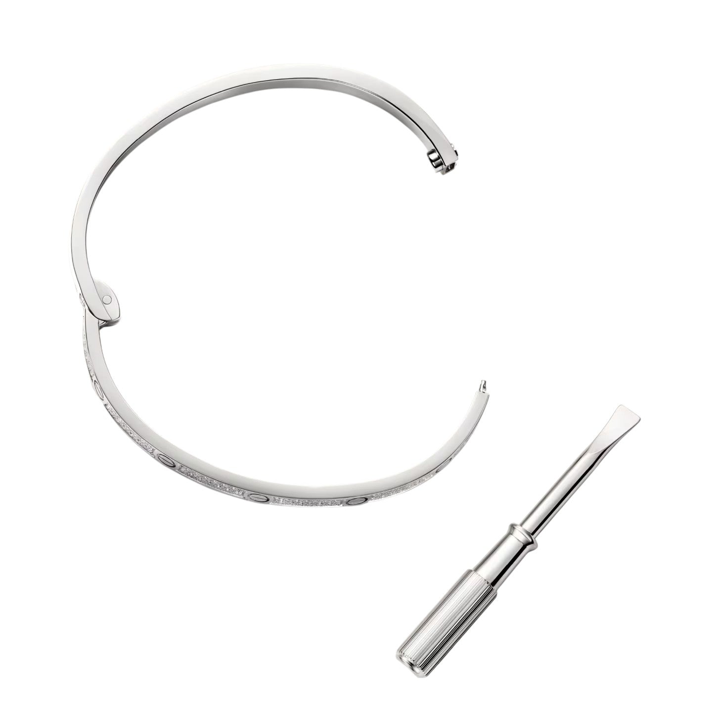 [Favorite]CLASSIC 3.65MM LOVE FULL PAVE BANGLE
