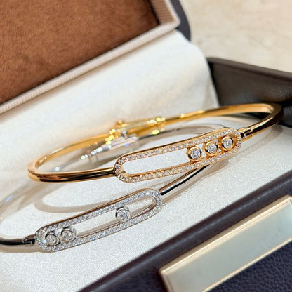 [Favorite]MOVE PAVÉ DIAMOND BANGLE BRACELET M