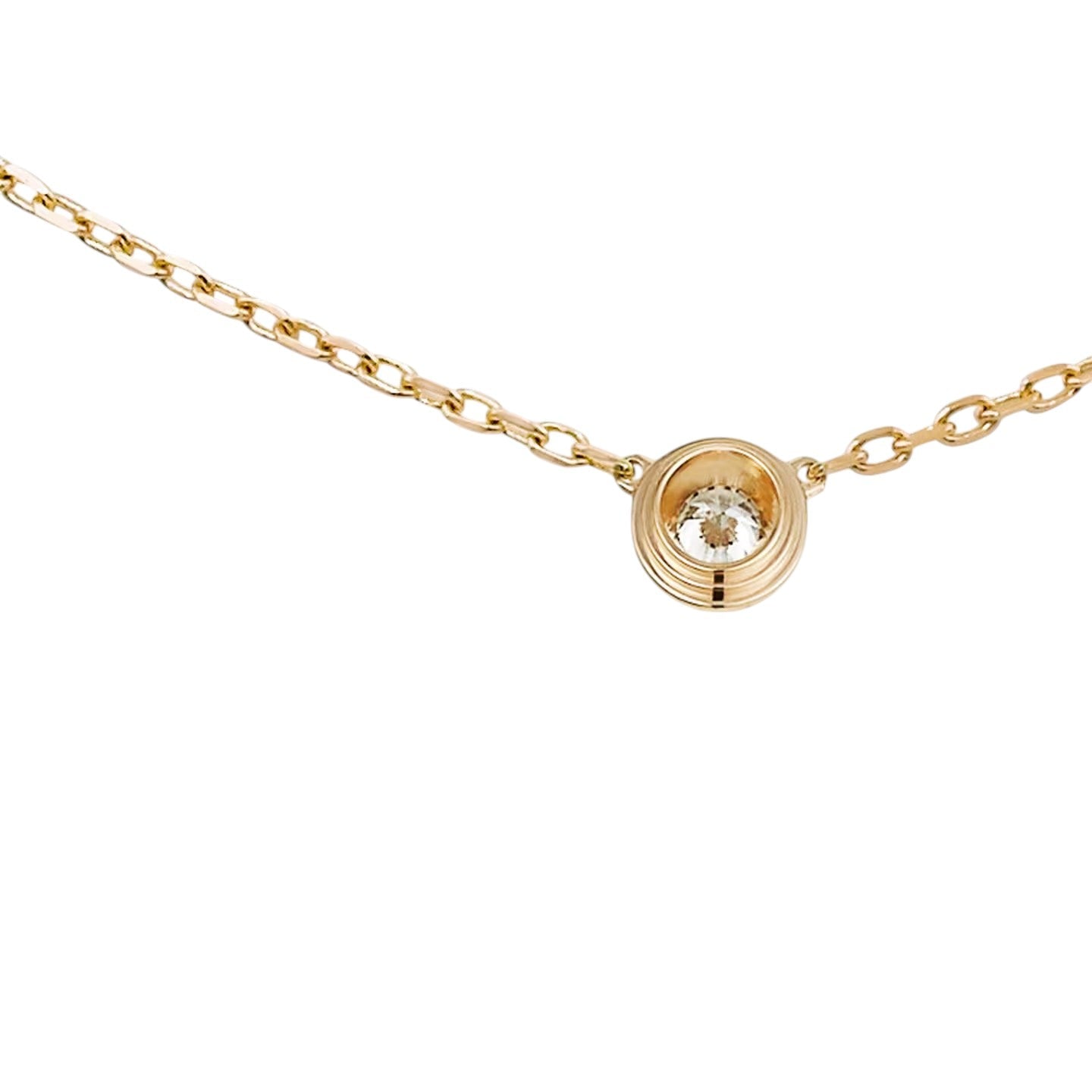[Favorite]LOVE SCREW PENDANT SINGLE DIAMOND NECKLACE