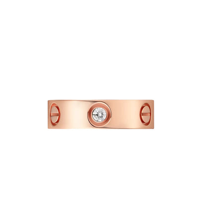 [Favorite]LOVE 5.5MM 3 DIAMONDS RING