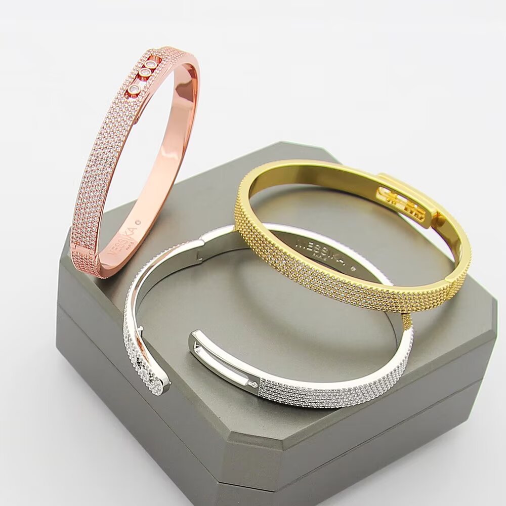 [Favorite]MOVE NOA FULL-PAVÉ DIAMOND BANGLE BRACELET