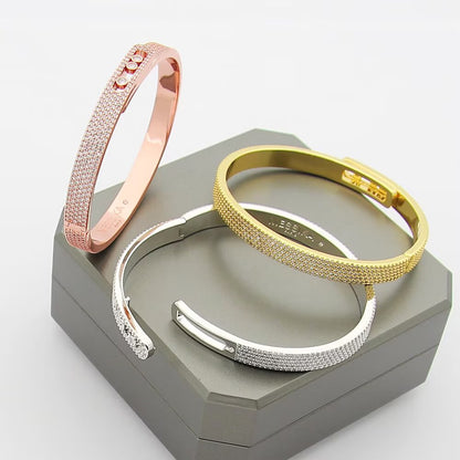 [Favorite]MOVE NOA FULL-PAVÉ DIAMOND BANGLE BRACELET