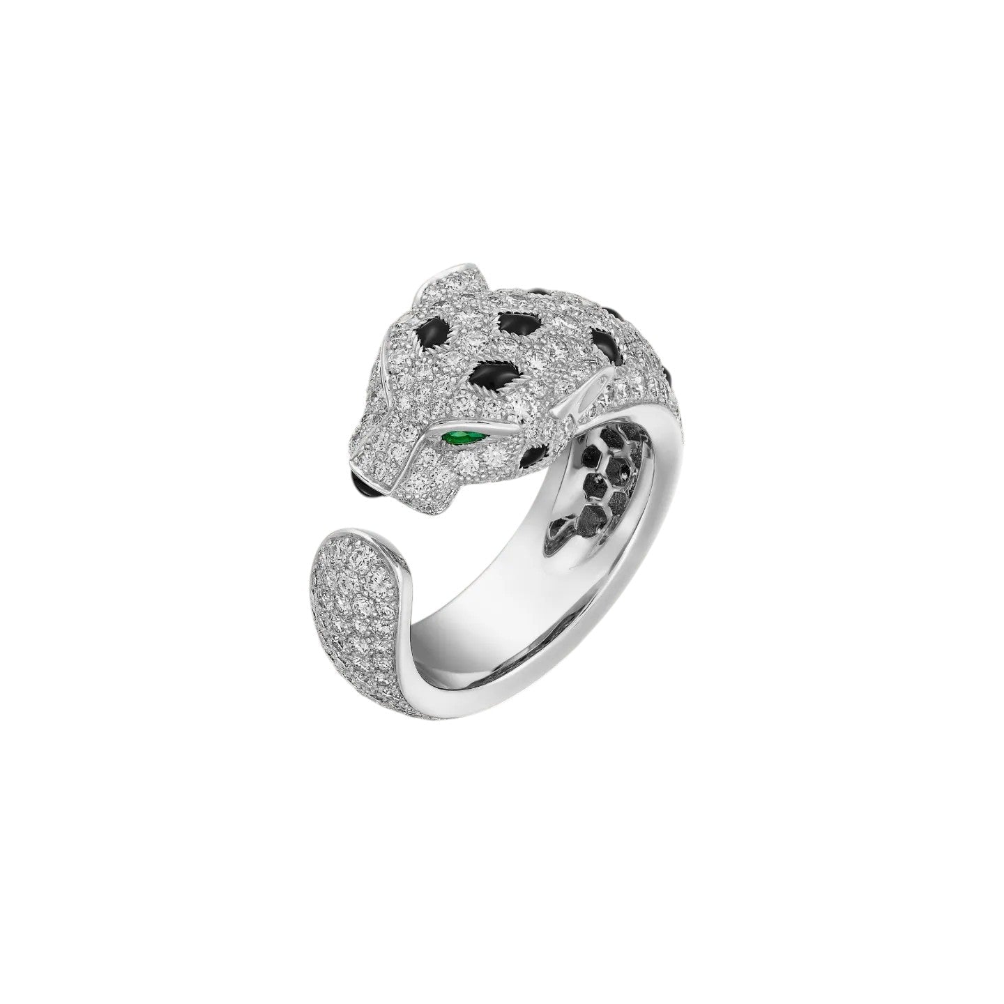 [Favorite]PANTHÈRE DE DIAMOND HALF-PAVÉ MEDIUM RING
