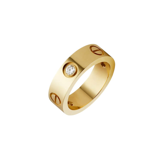 [Favorite]LOVE 5.5MM 3 DIAMONDS RING