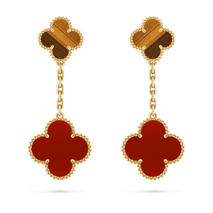 [Favorit]KLEE DOPPEL-MOTIV STATEMENT-OHRRINGE - DOUBLE-CHARM KOLLEKTION