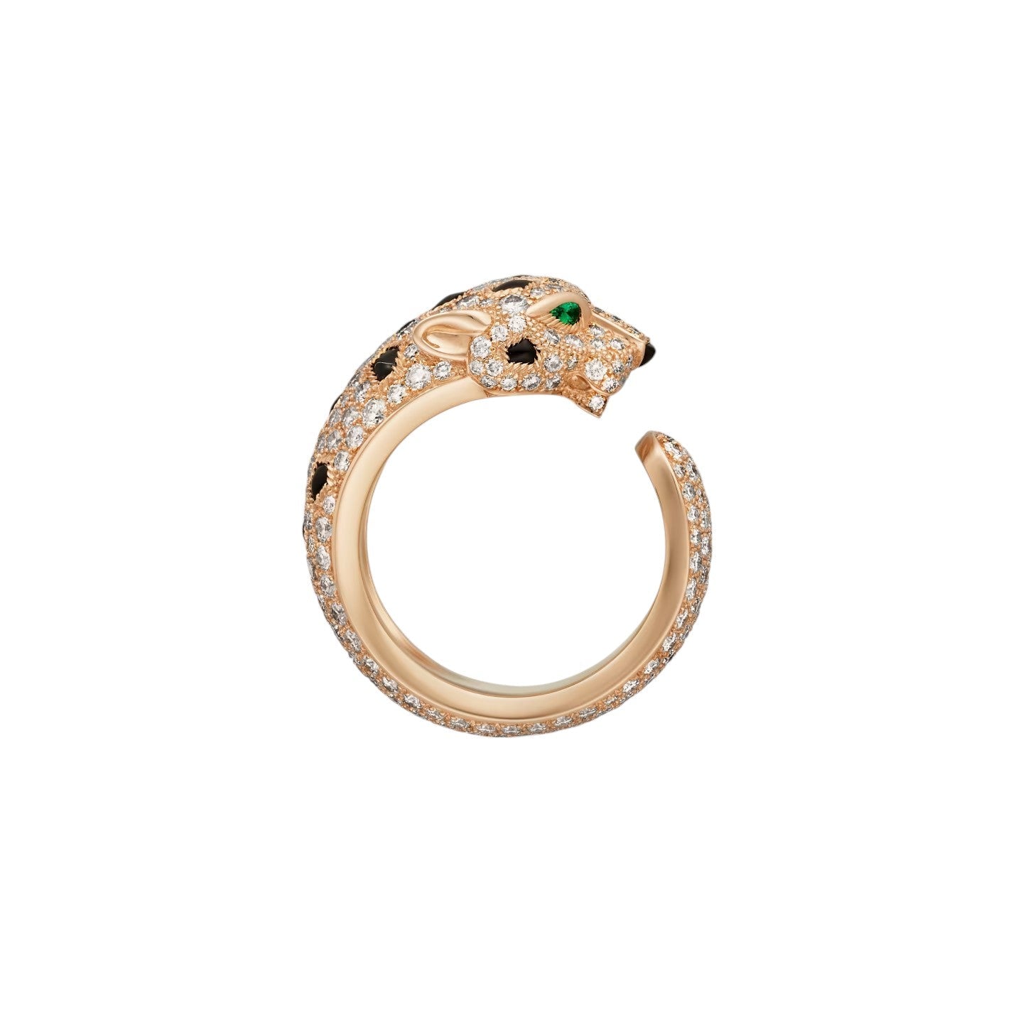 [Favorite]PANTHÈRE DE DIAMOND HALF-PAVÉ MEDIUM RING