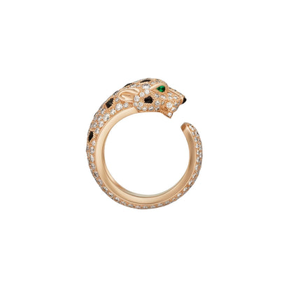 [Favorite]PANTHÈRE DE DIAMOND HALF-PAVÉ MEDIUM RING