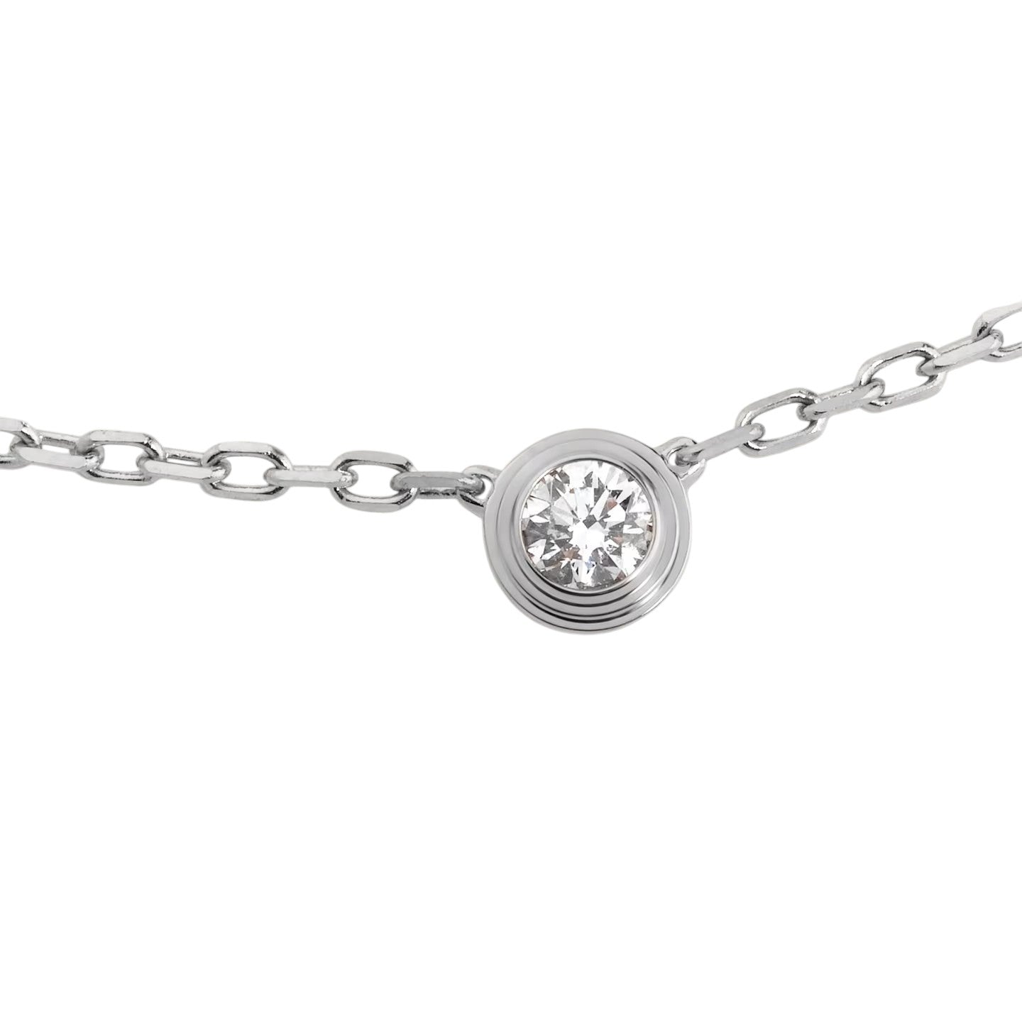 [Favorite]LOVE SCREW PENDANT SINGLE DIAMOND NECKLACE