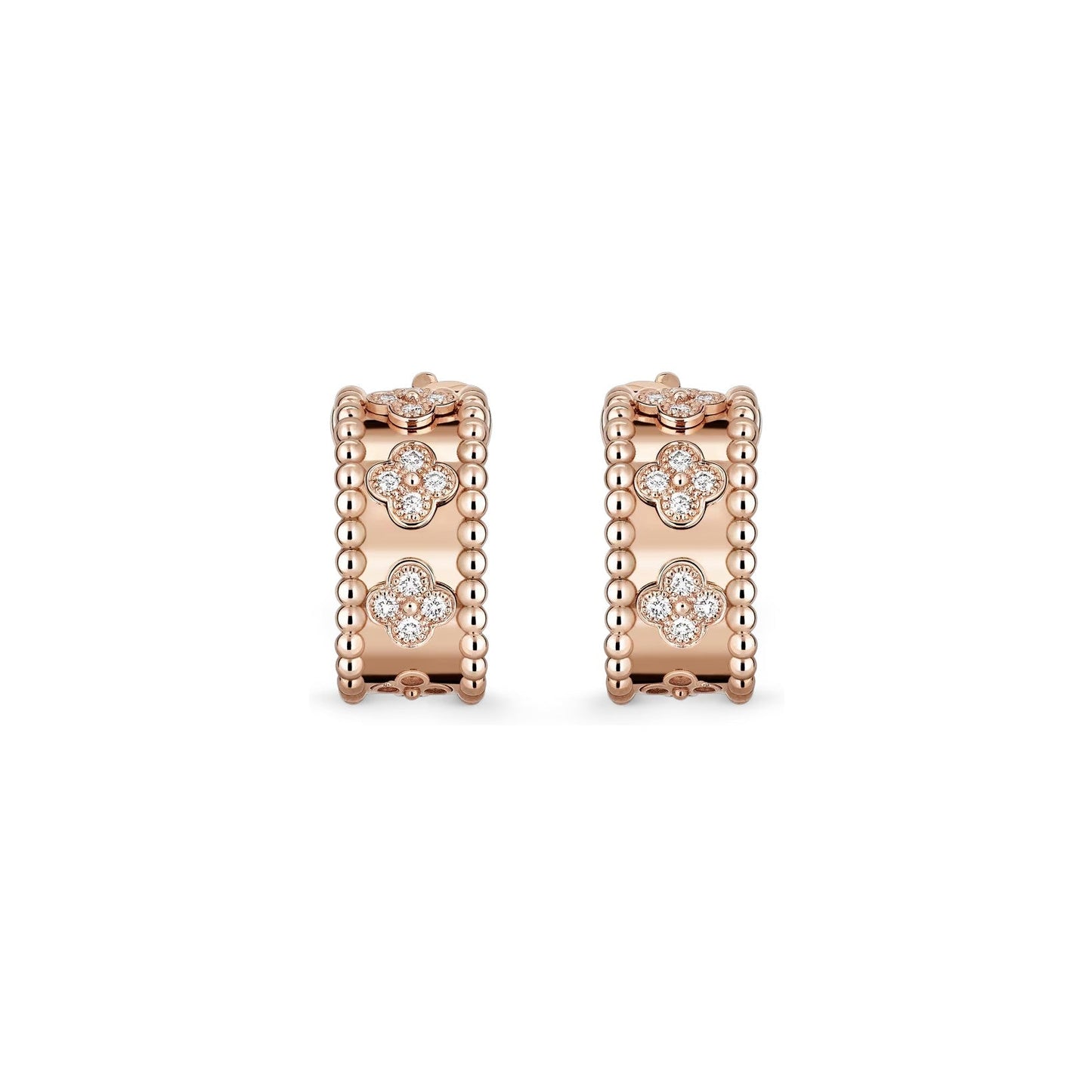 [Favorite]KALEIDOSCOPE CLOVER HOOP EARRINGS