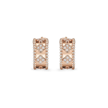 [Favorite]KALEIDOSCOPE CLOVER HOOP EARRINGS