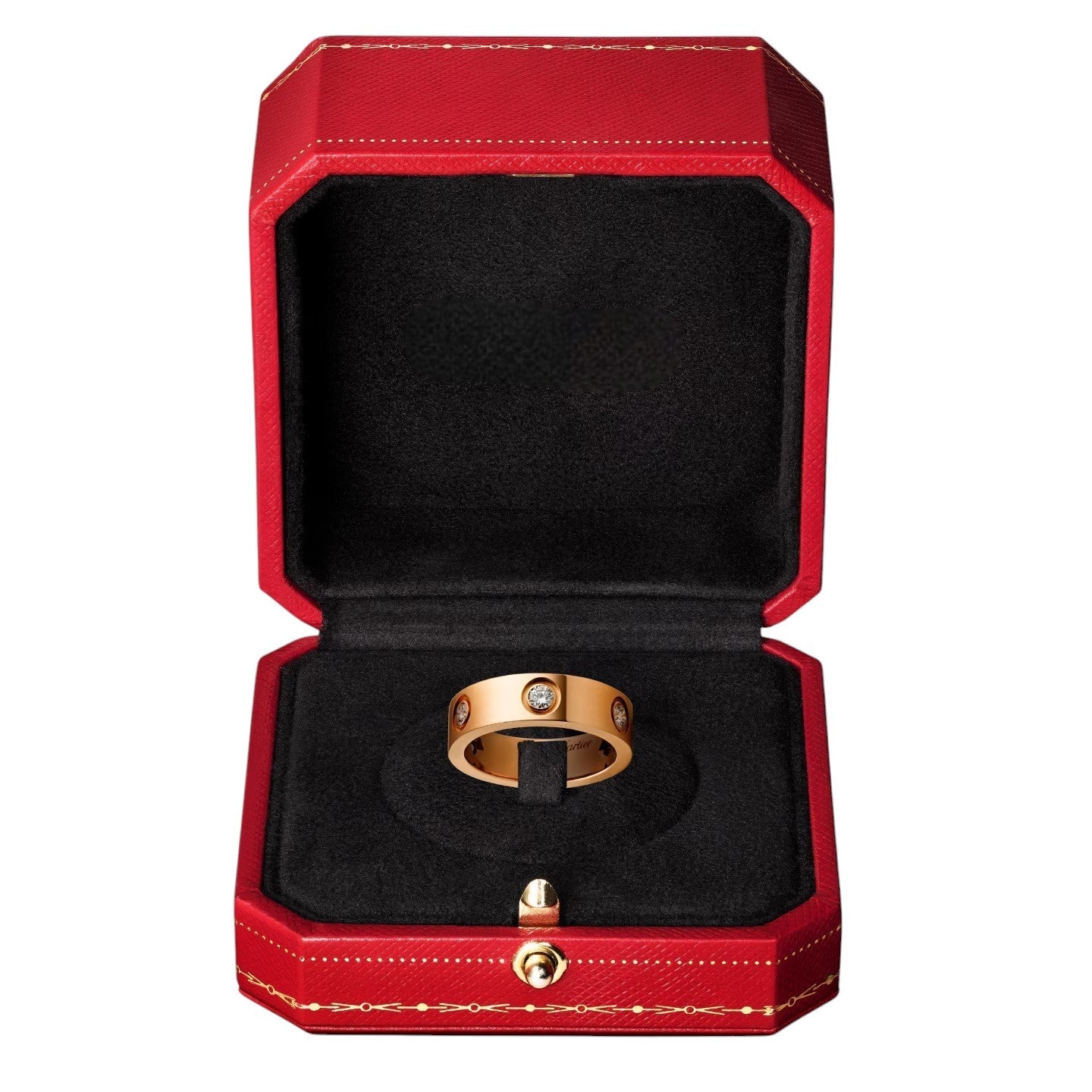 [Liebe] 5.5MM 6 DIAMANTEN RING