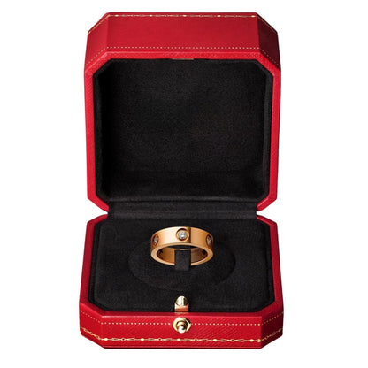 [Liebe] 5.5MM 6 DIAMANTEN RING
